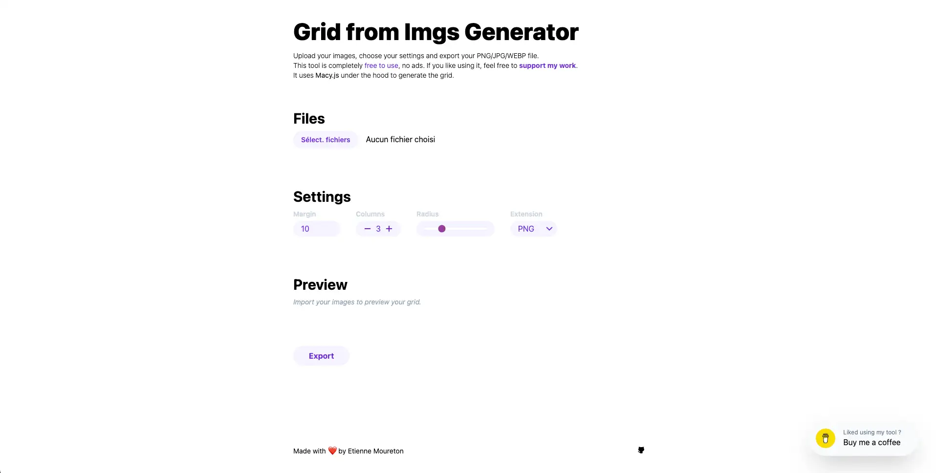 Image du projetGrid from imgs generator